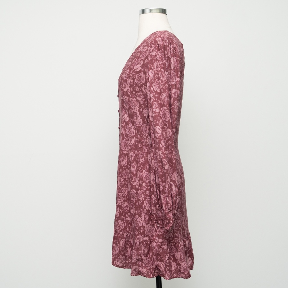 PAIGE  - Floral Button Front‎ Mini Dress - Picture 7 of 13
